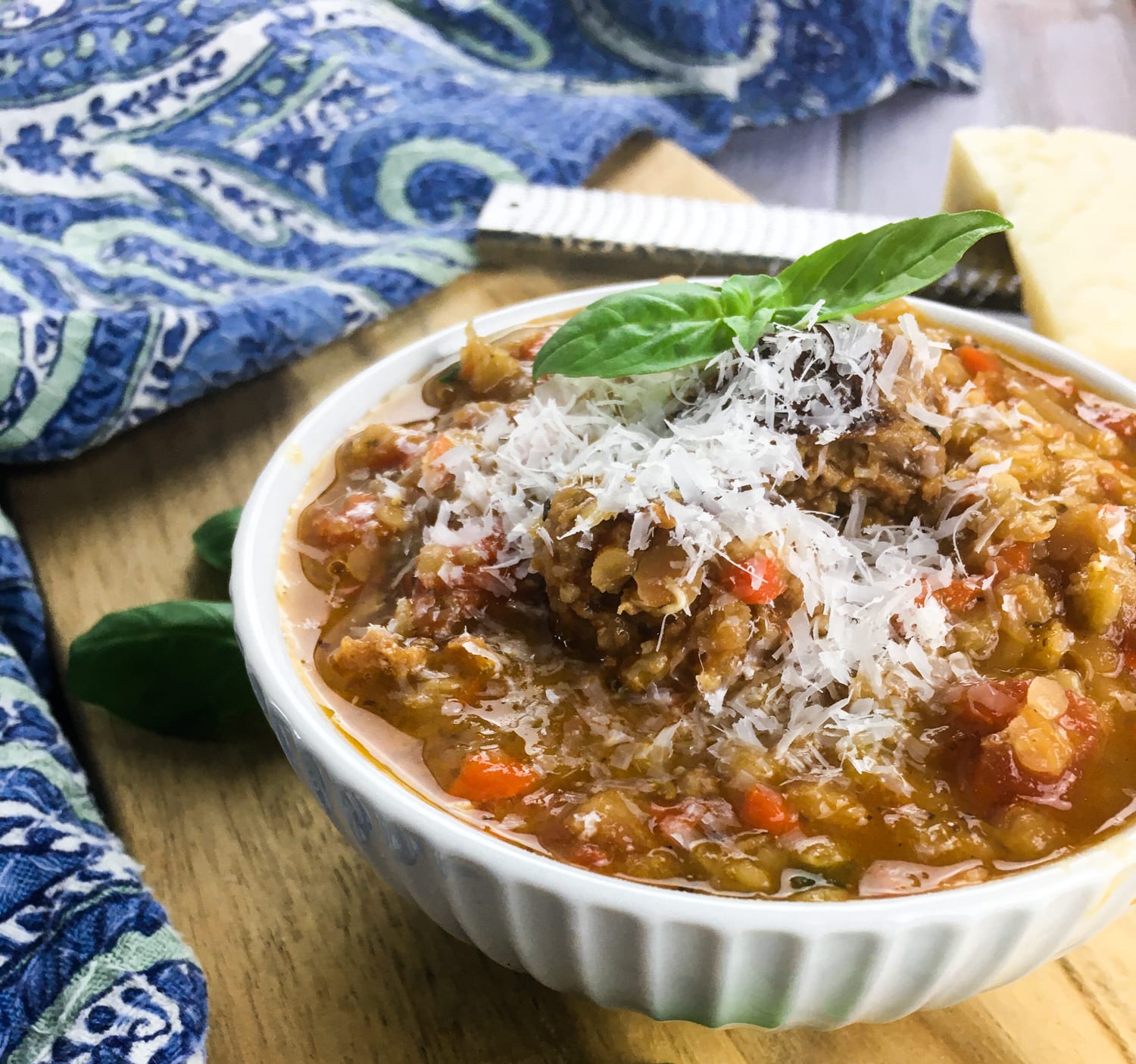 Chorizo and Red Lentil Soup | The Humble Cook