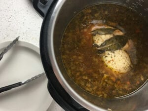 Chicken & Wild Rice Soup - Release Pressure