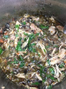Chicken & Wild Rice Soup - Return to Pot and Stir