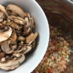 Chicken & Wild Rice Soup - Add Mushrooms
