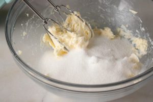Yellow Sheet Cake - Cream butter & sugar